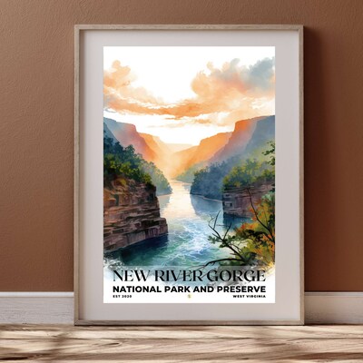 New River Gorge National Park and Preserve Poster, Travel Art, Office Poster, Home Decor | S4 - image4